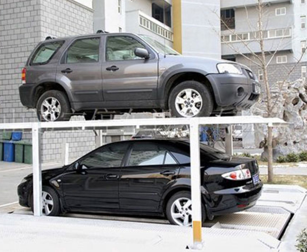 機(jī)械立體車位負(fù)一正一二層地坑式簡(jiǎn)易升降立體停車